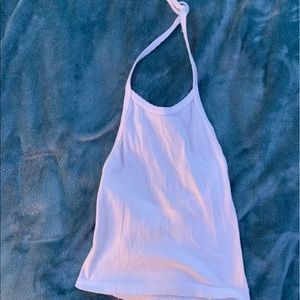Urban outfitters white halter top